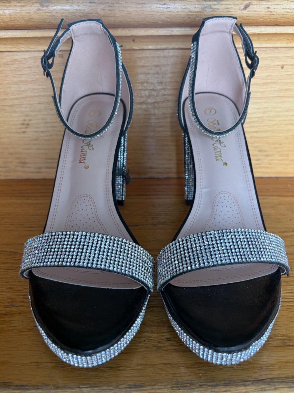 Bella Hanna Rhinestone High Heels Size 7